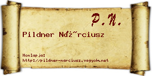 Pildner Nárciusz névjegykártya